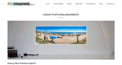 Desktop Screenshot of photoenlargements.com.au