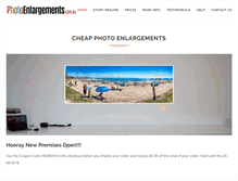 Tablet Screenshot of photoenlargements.com.au